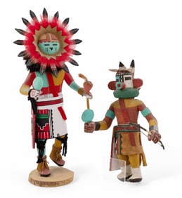 Pairing of Vintage Handcarved Hopi Kachinas