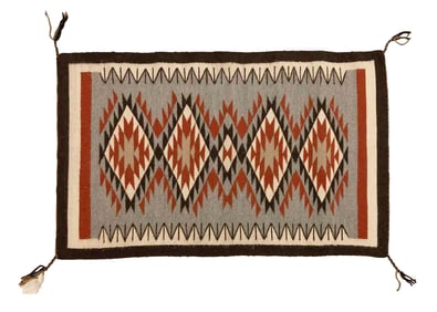 Vintage Handwoven Navajo Rug - Faye Yazzie
