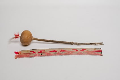 Native American Ceremonial Rattle and Armband