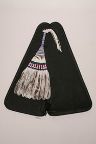Vintage Hand-beaded Native American Ceremonial Fan