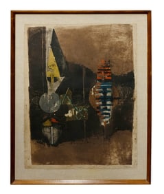 Johnny Friedlaender, Untitled Abstract, Lithograph on paper