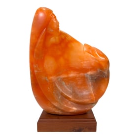 Unknown Artist, Native American Fertility Alabaster Sculpture