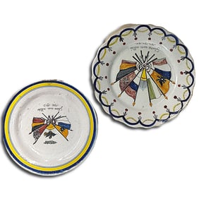 Pairing of French Quimper Plates