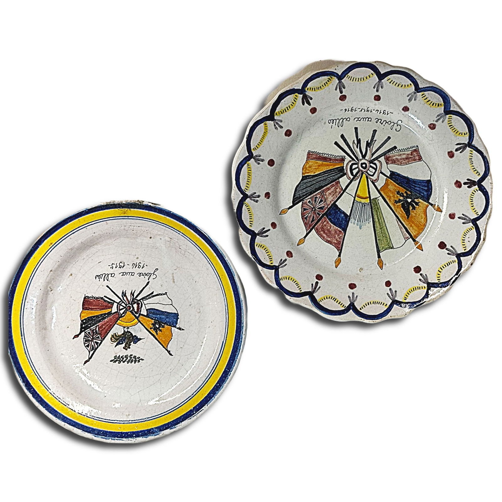 Pairing of French Quimper Plates (1 of 4)