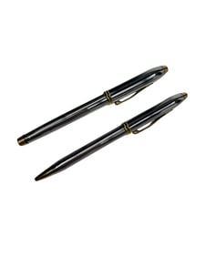 Pair of Cross Pens in Silver and Gold