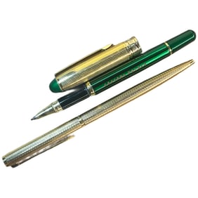 Pair of Gold Tone Collectible Pens - Dunhill