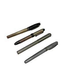 Set of Four Silver Pens - Sheaffer, Lamy