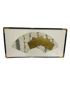 Shinichi Nakazawa, Sector Form III, Etching and Gold Leaf