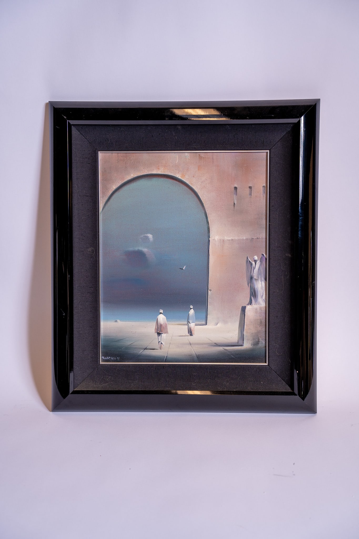 Robert Watson, Courtyard Rendezvous, Oil on Canvas (1 of 3)