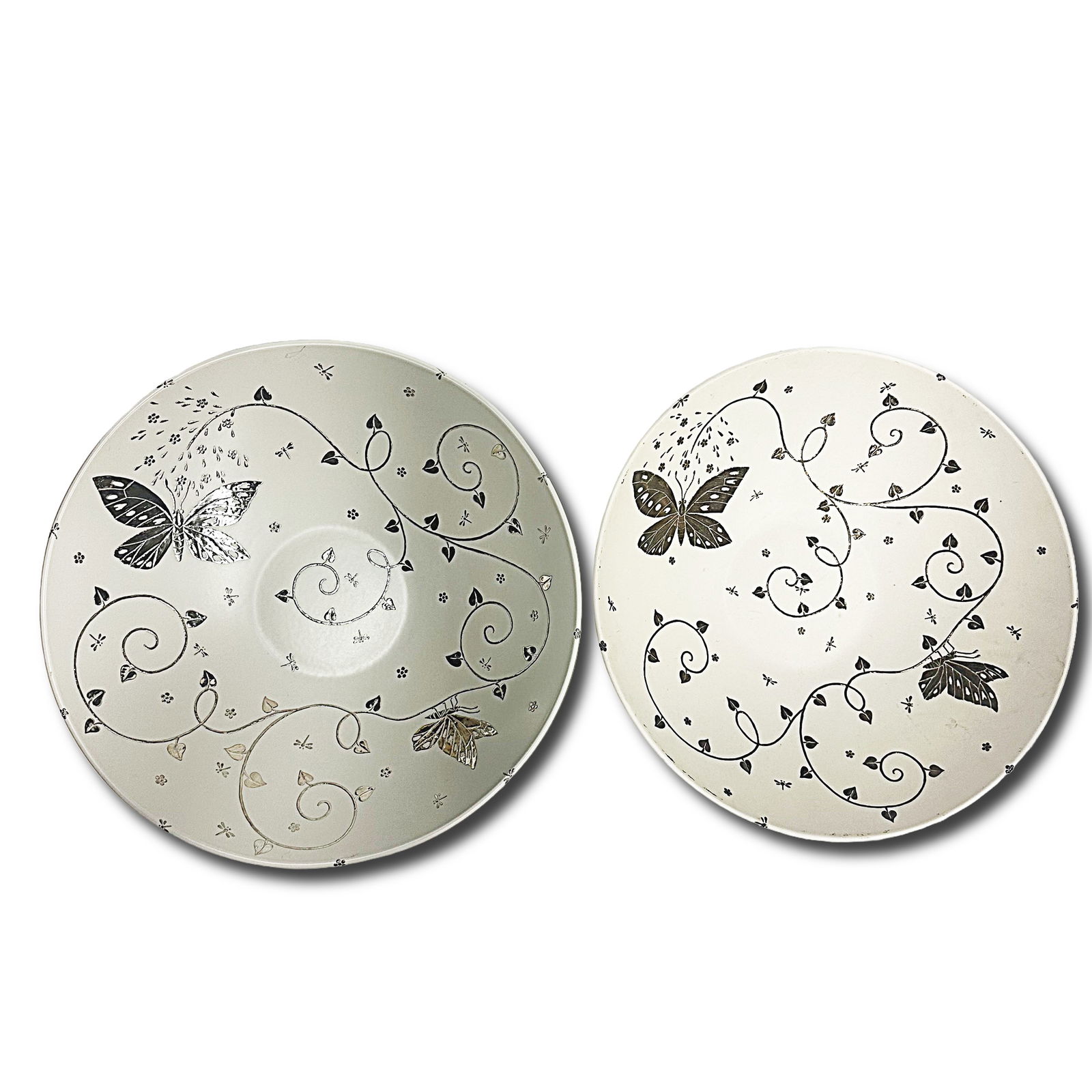 Emilia castillo 大皿 希少 銀細工 Emilia Castillo Three Bird Porcelain Dish Sterling Silver
