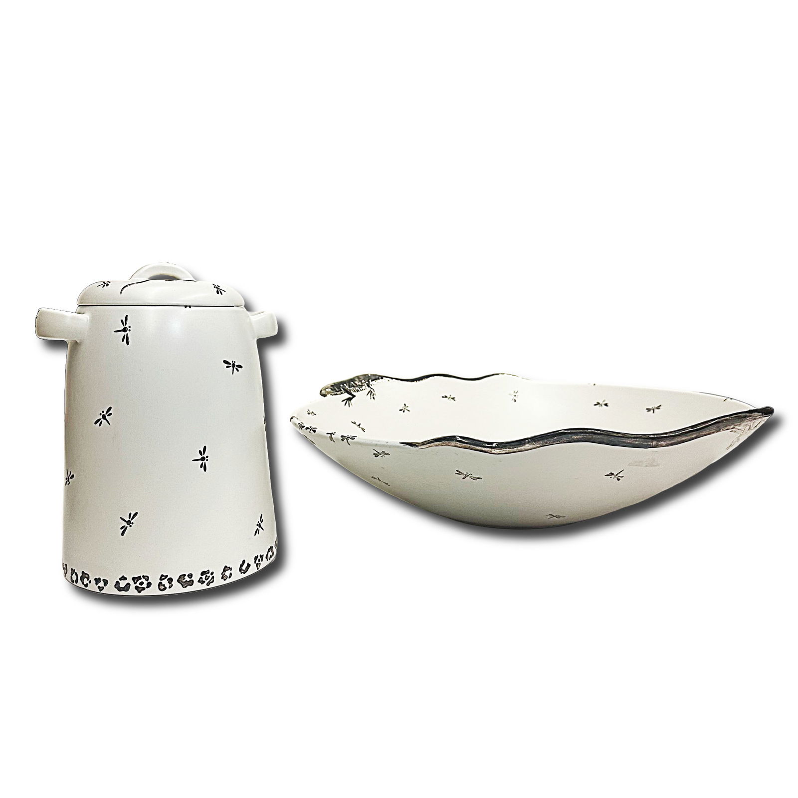 Emilia Castillo Pottery Bowl With Silver Inlay