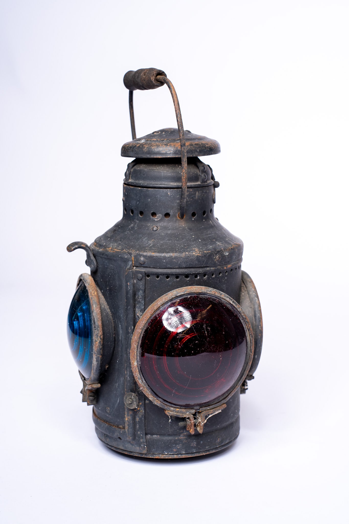 Antique Delaware, Lackawanna and Western Railroad Signal Lantern (1 of 4)