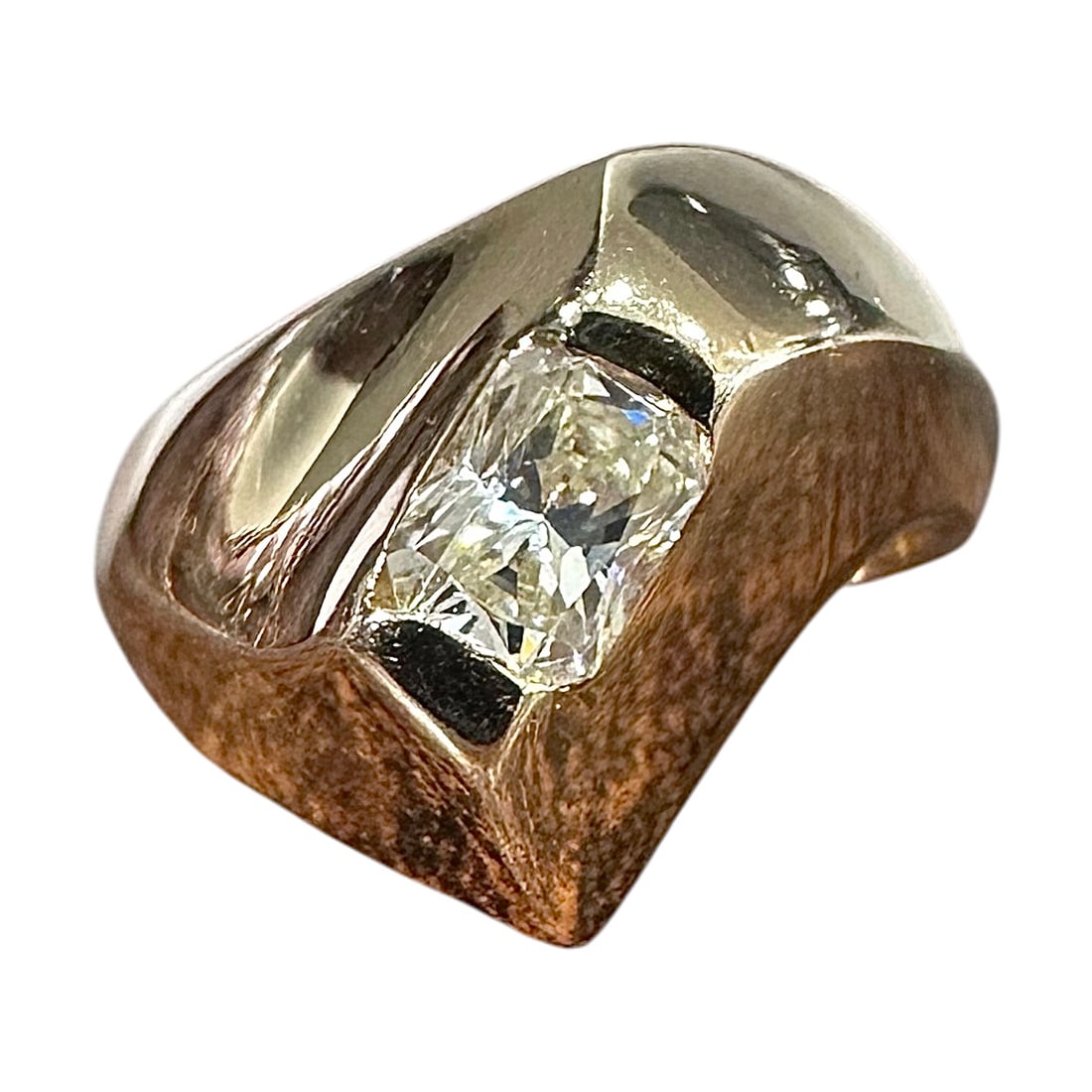 Ladies Vintage Cushion Cut Diamond Cocktail Ring (1 of 5)