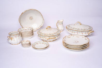 Assorted Set of 27 Theodore Haviland Limoge Porcelain Ware
