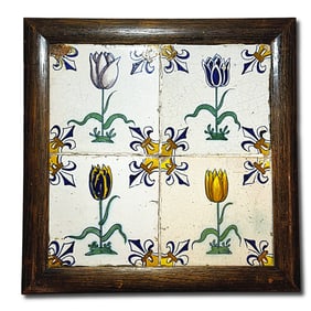 17th Century Dutch Tile Tableau