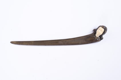 Art Nouveau Bronze Letter Opener Attrib P. Tereszczuk