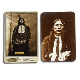 Collection of Antique Photos of Indians and Cowboys