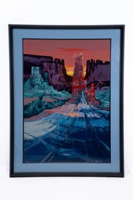 Michael Atkinson, Texas 1946 -, Monument Canyon, Serigraph