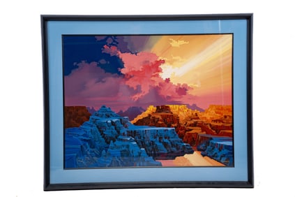 Michael Atkinson, Texas 1946 -, Thunder Valley, Serigraph