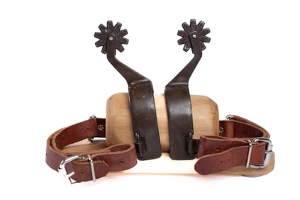 Set of Wild West Spurs with Stand