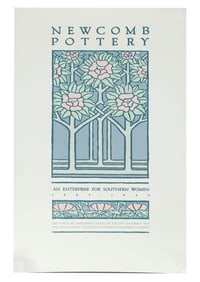 Newcomb Pottery Poster from 1984 by Judie Kirpich