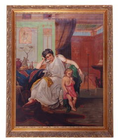 A. Marton, Italian School, 19th Century, Penitent Maria Magdalene, Oil on Canvas