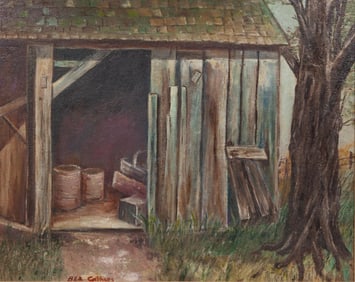 Beatrice Cathers, The Shed, Oil on Canvas