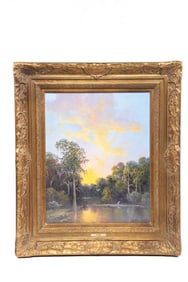 A. D. Greer, American, 1904-1998, Sunset, Oil on Canvas