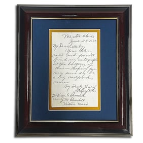 James Garfield Autographed Letter Dated June 23, 1880