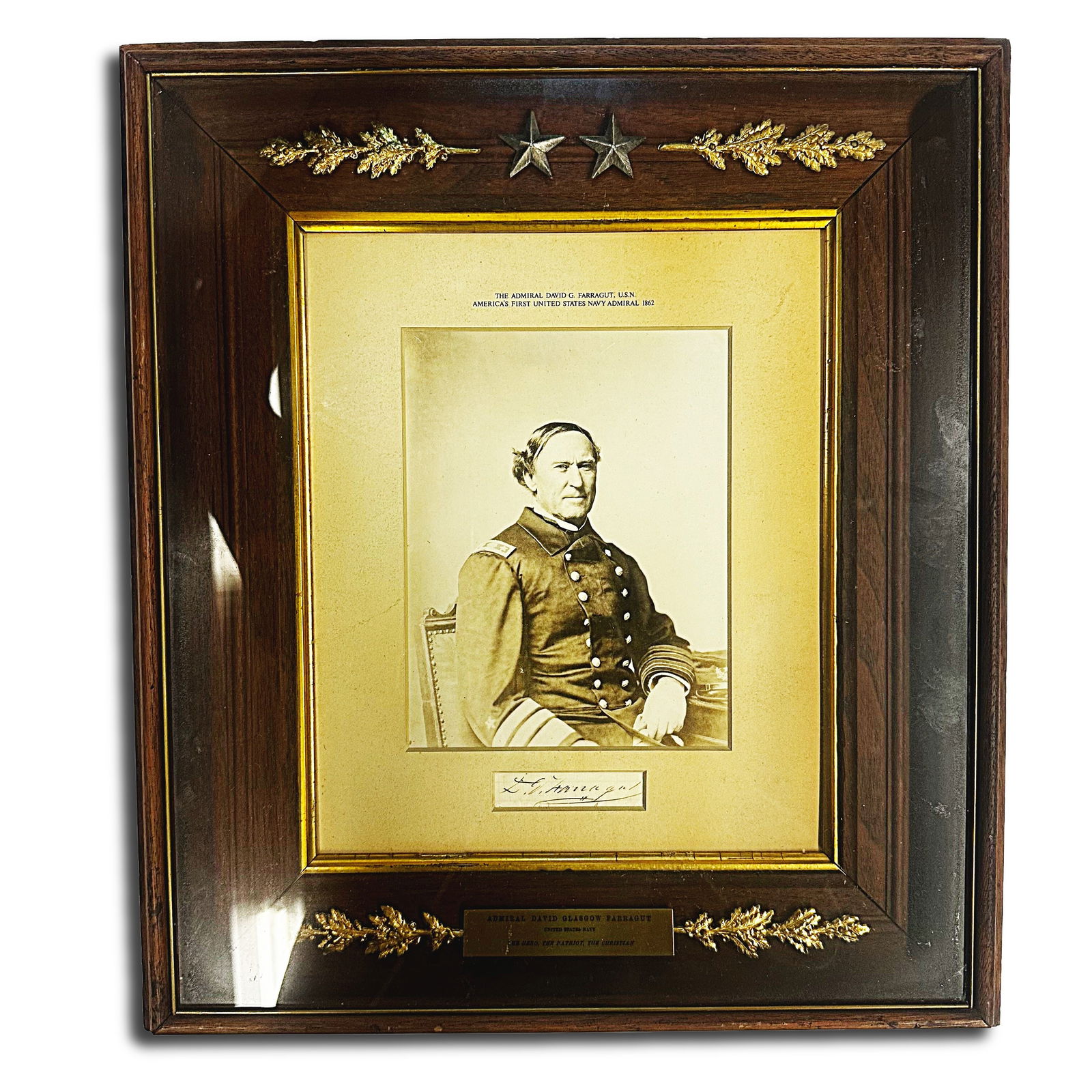 U.S. Navy's First Admiral David G. Farragut Signature (1 of 3)