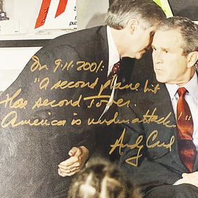 911 Historic Andy Card Signed Photo
