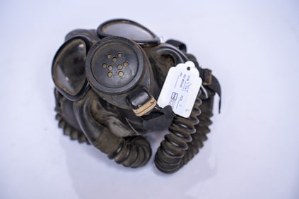 World War II US Navy Gas Mask Mark IV with Canister