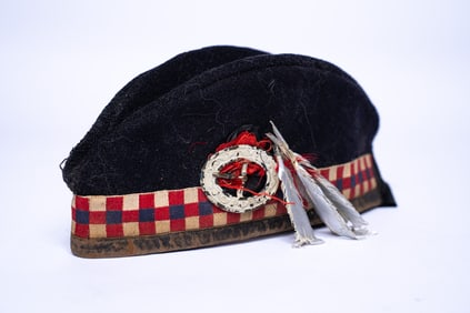Pair of 2 Scottish Military Hats from Different Eras