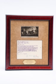 Commander Eisenhower's Teletype to General Montgomery June 25, 1944 D-Day Signed by General Omar
