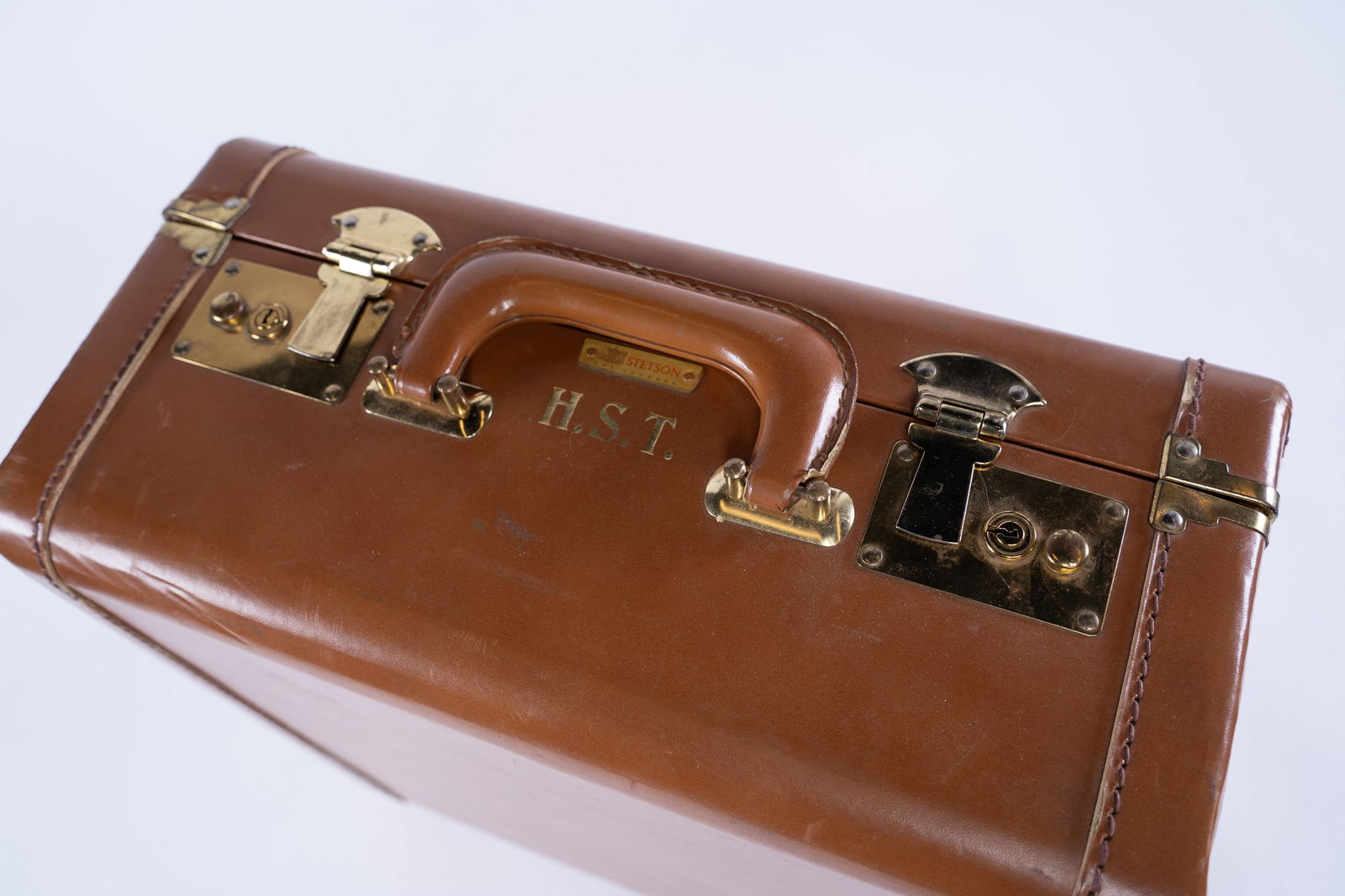 Harry S Trumans Stetson Hat and Leather Case (1 of 8)