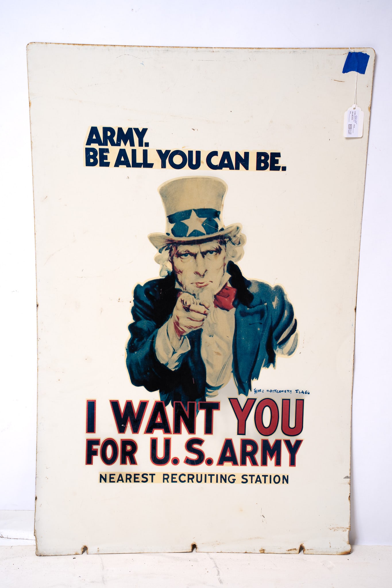 Vintage United States Army Recruitment Sign (1 of 2)