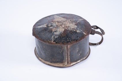 Texas Confederate Marked Steel Canteen