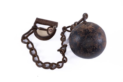 Authentic Civil War Era Ball and Chain - Prison Use