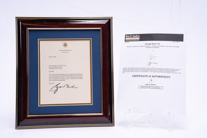 Typed Letter Signed as President George Bush