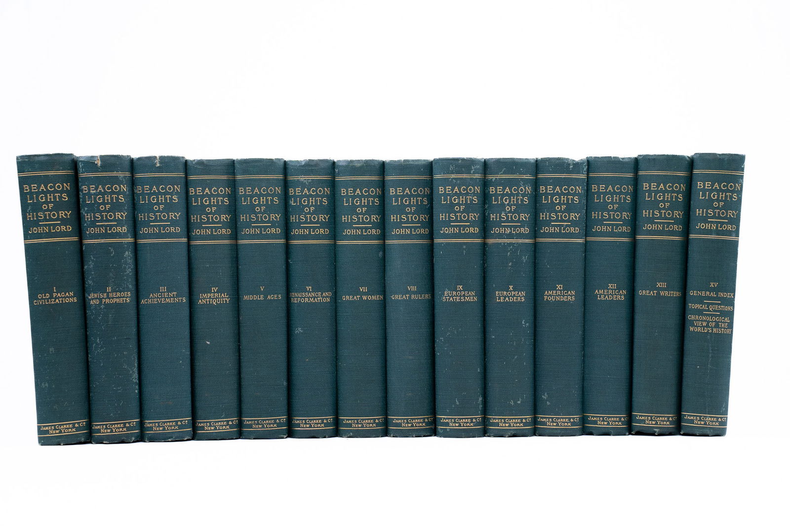 14-Volume Set, John Lord, Beacon Lights of History, 1902 (1 of 3)