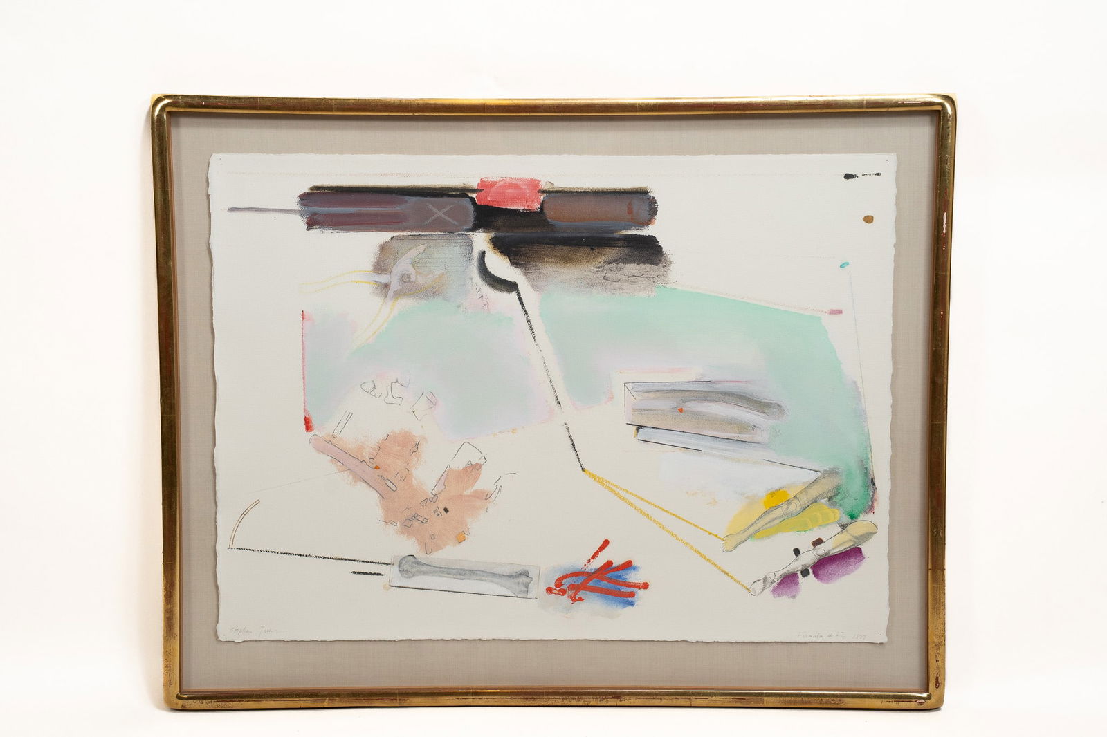 Stephen Greene, American 1917 - 1999, Fermata 27, Acrylic on Paper (1 of 2)