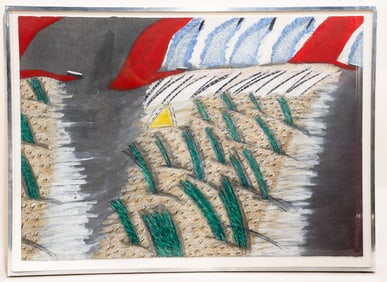 Linda Mundwiler, American, 1947, Nubs and Stumps, Pastel and Graphite on Paper
