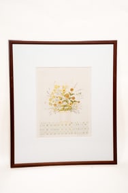 Mary Faulconer, American, 1912 - 2011, Marigolds, Serigraph