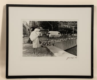 Julie Wayne, American, 1958, Woman With Cat, Photograph