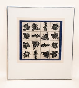 Benita Sanders, Canadian, 1930, Four Symbols or Quadriga, Intaglio