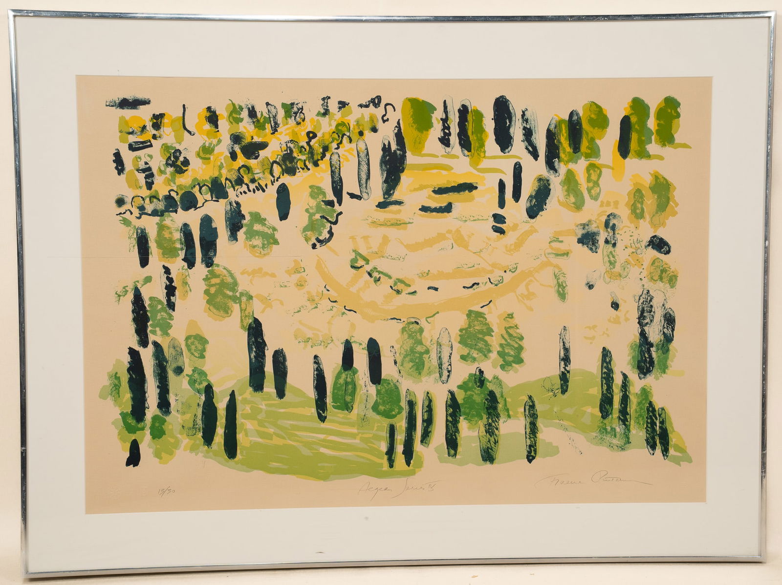 Florence Putterman, American, 1927 - 2021, Aegean IV, Lithograph (1 of 3)