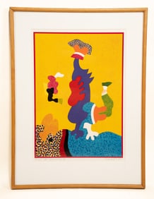 Otmar Alt, German, 1940, Beach Comber, Screen Print