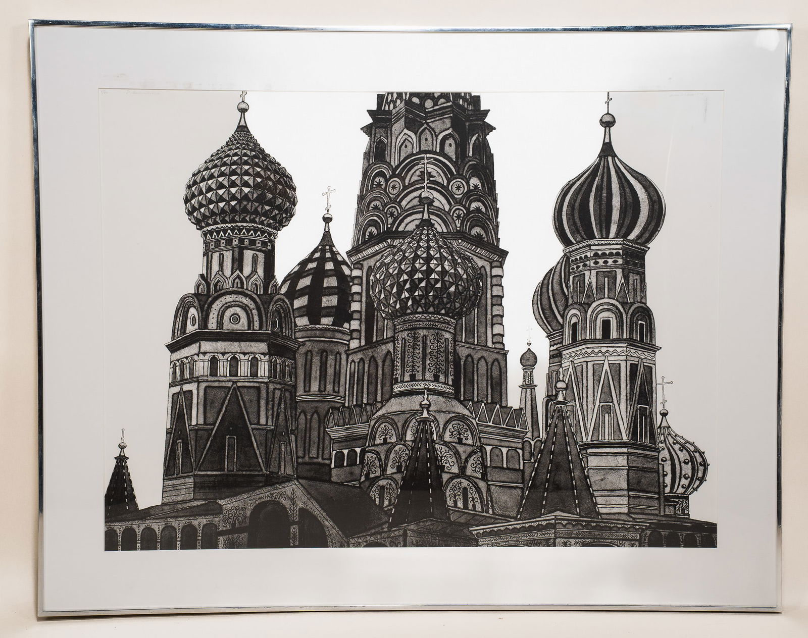 Leonard Lehrer, American, 1935, St. Basil's Cathedral, Etching (1 of 2)
