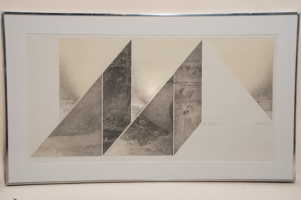 Vida Ratzlaff Hackman, American, 1935 - 1999, Bridge II, Etching