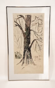 Gwyneth Brown, Tree, Lithograph